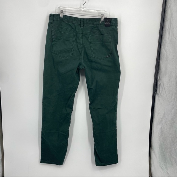 Prana Slim Fit Bridger Pants Green Mens Size 38 x 33 - Picture 3 of 9